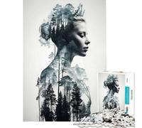 Puzzle per adulti da 1000 pezzi "La Regina di Everwood" - Gioco rilassante ed educativo ideale come regalo di compleanno o per il relax (dimensioni 38x52cm) Taglio di precisione