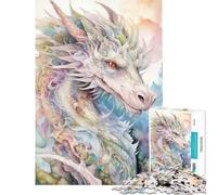 Puzzle per adulti da 1000 pezzi "La saggezza dei draghi" gioco pratico che stimola l'intelligenza e crea dipendenza ideale come regalo di compleanno per donne (dimensioni 38x26cm)