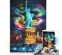 Puzzle per adulti da 1000 pezzi: La Statua della Libertà gioco interattivo difficile e stimolante collezione d'artista belle arti 50x75cm