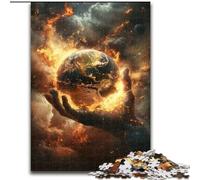 Puzzle per adulti da 1000 pezzi "La Terra nel palmo della tua mano", per bambini dai 14 anni in su, gioco educativo, sfida, regalo per compleanni dimensioni 50x75cm