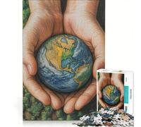 Puzzle per adulti da 1000 pezzi "La Terra tra le mani", gioco rilassante, sfida impegnativa, regalo per amici e familiari 50x75cm