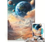 Puzzle per adulti da 1000 pezzi La Terra tra le nuvole, gioco impossibile, difficile, compleanno 38x26cm
