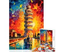 Puzzle per adulti da 1000 pezzi La Torre di Pisa Giocattolo Decorazione da parete Ottimi regali e giocattoli Gioco educativo Difficile e stimolante Dimensioni 38x26cm