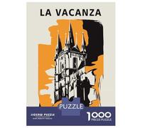 Puzzle Per Adulti Da 1000 Pezzi La Vacanza Prague Travel Puzzle Gioco Rompicapo Per Divertimento in Famiglia Interazione Genitore-figlio 38x26cm/1000pcs