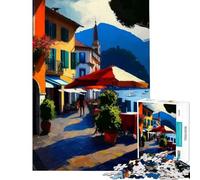 Puzzle per adulti da 1000 pezzi Lago di Como per un pomeriggio in famiglia gioco educativo sfida regalo per donne e uomini decorazione da parete (dimensioni 38x26cm)