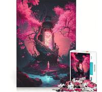 Puzzle per adulti da 1000 pezzi "L'albero magico e il cancello" gioco educativo rilassante e stimolante per la mente ideale come regalo di compleanno o per occasioni speciali 38x52cm