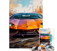 Puzzle per adulti da 1000 pezzi Lamborghini Aventador Sfida educativa Un'opera d'arte Antistress Giocattolo per ragazzi dai 14 anni in su (50x75cm)