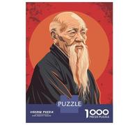 Puzzle Per Adulti Da 1000 Pezzi Lao Tzu Philosopher Puzzle Giochi Per Famiglie Ma Divertenti E Spiritosi Regali Di Natale E Compleanno 70x50cm/1000pcs