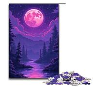 Puzzle per adulti da 1000 pezzi "L'aria viola che sale dall'Oriente" puzzle divertenti per famiglie gioco per famiglie antistress sfida difficile puzzle da 1000 pezzi (75x50 cm).
