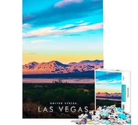 Puzzle per adulti da 1000 pezzi Las Vegas Valley Un gioco avvincente per coltivare la pazienza ideale per tutta la famiglia e migliorare la memoria Un'ottima idea regalo (dimensioni 38x52cm)