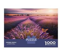 Puzzle Per Adulti Da 1000 Pezzi Lavender Field Sunset-2 Puzzle Per Adulti Gioco Pratico Decorazione Da Parete Per Compleanno, Natale 38x26cm/1000pcs
