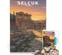 Puzzle per adulti da 1000 pezzi "Le ombre di una città antica in marmo" gioco pratico difficile e stimolante ideale come regalo per tutta la famiglia 50x75cm