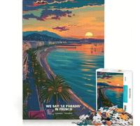 Puzzle per adulti da 1000 pezzi Le Paradis in francese, gioco per famiglie, antistress, compleanno e Natale 38x52cm