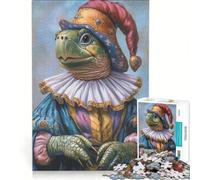 Puzzle per adulti da 1000 pezzi: Le tartarughe diventano menestrelli gioco rompicapo attività divertenti da fare in casa lista dei desideri con Babbo Natale 38x52cm