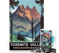 Puzzle per adulti da 1000 pezzi "Le Tre Sorelle - Montagna" con pezzi a incastro preciso Gioco di logica, divertimento assicurato, regalo di compleanno (38x52cm)