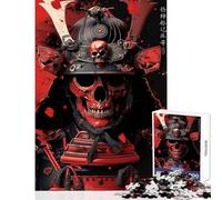 Puzzle per adulti da 1000 pezzi: leggendario samurai del sangue gioco impossibile sfida difficile giocattolo educativo per migliorare l'amore tra le coppie (50x75cm)