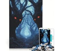 Puzzle per adulti da 1000 pezzi Legno Maledetto Oscuro, gioco impossibile, antistress, compleanno e Natale 50x75cm