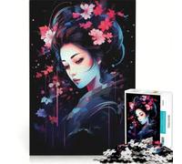 Puzzle per adulti da 1000 pezzi "L'eleganza delle geisha", gioco divertente, rilassante e stimolante per la mente, ideale come regalo di Natale 38x26cm