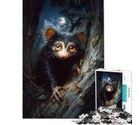 Puzzle per adulti da 1000 pezzi Lemure Aye-aye nella foresta notturna Un gioco avvincente per coltivare la pazienza ideale per tutta la famiglia perfetto come decorazione o come regalo divertente
