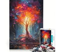 Puzzle per adulti da 1000 pezzi "L'enigma della foresta", gioco pratico, ideale per passare il tempo durante le vacanze a casa e per rafforzare l'amore di coppia 38x26cm