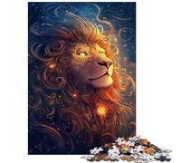 Puzzle per adulti da 1000 pezzi "Leone del Cosmo" Puzzle per adolescenti ideale per passare il tempo durante le vacanze come regalo di compleanno o di Natale (75x50cm/1000 pezzi)