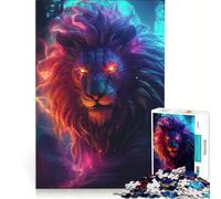 Puzzle per adulti da 1000 pezzi, Leone dell'Inferno Cosmico, giocattolo educativo, difficile e stimolante, per rafforzare l'amore tra le coppie 38x26cm