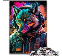 Puzzle per adulti da 1000 pezzi, leone graffiti colorato in legno, perfetto per decorare la casa o l'ufficio, regalo di Natale ideale, 50x75cm, gioco interattivo per famiglie