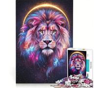 Puzzle per adulti da 1000 pezzi Leone spaziale gioco pratico analisi e logica regalo per amici e familiari 50x75cm