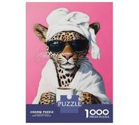 Puzzle Per Adulti Da 1000 Pezzi Leopard in A Robe Puzzle Per Adolescenti Giochi Per Famiglie Assemblaggio Di Modelli Attività Divertenti A Casa 70x50cm/1000pcs