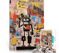 Puzzle per adulti da 1000 pezzi Liberty Man in stile Basquiat Fatto di cartone da 14 anni in su Vacanze a casa: ammazzare il tempo Regali di giochi impegnativi misurare：26x38cm/10.24 x 14.96pollice