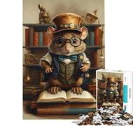 Puzzle per adulti da 1000 pezzi libro intelligente steampunk a tema topo gioco intellettuale educativo divertente e spiritoso regalo per compleanni (dimensioni 75x50cm)