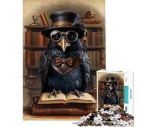 Puzzle per adulti da 1000 pezzi libro intelligente Steampunk Raven gioco educativo sfida giocattolo gioco pratico modello da assemblare regalo di compleanno (dimensioni 38x52cm)