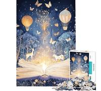 Puzzle per adulti da 1000 pezzi libro magico nella foresta gioco interattivo un'opera d'arte compleanno e Natale (dimensioni 38x52cm)