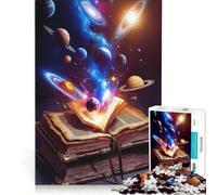 Puzzle per adulti da 1000 pezzi, libro sulla conoscenza cosmica dell'universo, gioco per famiglie, migliora la memoria, ideale come regalo per tutta la famiglia 38x52cm