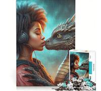 Puzzle per adulti da 1000 pezzi "L'incontro mistico" gioco rilassante sfida impegnativa per rafforzare l'amore di coppia 50x75cm