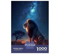 Puzzle Per Adulti Da 1000 Pezzi Lion Under The Milky Way Puzzle Per Adulti Gioco Pratico Difficile Difficile E Sfida 38x26cm/1000pcs