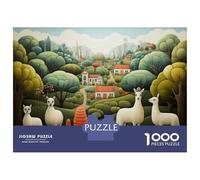Puzzle Per Adulti Da 1000 Pezzi Llama Art Print, Nature Scene Puzzle Per Adolescenti Giochi Per Famiglie Assemblaggio Di Modelli Attività Divertenti A Casa 38x26cm/1000pcs