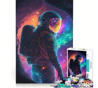 Puzzle per adulti da 1000 pezzi "Lo spazio è selvaggio" gioco interattivo attività divertenti da fare a casa ottimo regalo per gli appassionati di videogiochi 50x75cm