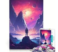 Puzzle per adulti da 1000 pezzi "Lo spazio è selvaggio" gioco interattivo attività divertenti da fare a casa ottimo regalo per gli appassionati di videogiochi 38x52cm