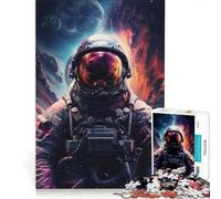 Puzzle per adulti da 1000 pezzi "Lo spazio è selvaggio" gioco rompicapo attività divertenti da fare in casa lista dei desideri con Babbo Natale 50x75cm
