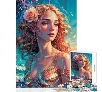 Puzzle per adulti da 1000 pezzi "Lo splendore di Afrodite︰ Nato dal mare e dalla luce del sole" - Gioco educativo per migliorare la memoria antistress e divertente per attività a casa (38x52cm)