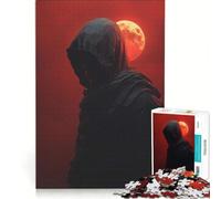 Puzzle per adulti da 1000 pezzi "L'ombra dell'assassino" gioco rompicapo antistress lista dei desideri con Babbo Natale 38x26cm