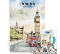 Puzzle per adulti da 1000 pezzi, Londra, Inghilterra, gioco educativo, decorazione per la casa, per rafforzare l'amore tra le coppie 38x26cm