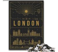 Puzzle per adulti da 1000 pezzi, Londra, Regno Unito, gioco per famiglie, antistress, sfida difficile, rafforza l'amore tra coppie, 50x75cm