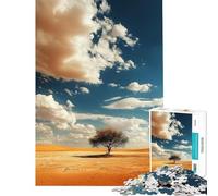 Puzzle per adulti da 1000 pezzi Lone Tree Desert Watch Impossible Game Giocattolo educativo Regalo di compleanno Taglio di precisione (Dimensioni 38x26cm)