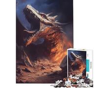 Puzzle per adulti da 1000 pezzi "L'ultimo drago" giocattolo educativo per l'apprendimento giochi per famiglie regalo di Babbo Natale segreto (dimensioni 50x75cm)