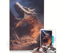 Puzzle per adulti da 1000 pezzi "L'ultimo drago" gioco interattivo difficile e stimolante collezione d'artista belle arti 50x75cm