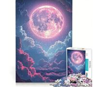 Puzzle per adulti da 1000 pezzi Luna sopra le nuvole gioco pratico rilassante e stimolante per la mente regalo di compleanno regalo di viaggio 50x75cm