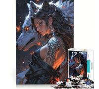 Puzzle per adulti da 1000 pezzi "Lupetto guardiano enigmatico" gioco divertente rilassante e stimolante per la mente ideale come oggetto da aggiungere alla lista dei desideri con Babbo Natale 38x26cm