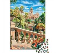 Puzzle Per Adulti Da 1000 Pezzi Luxury Garden Oasis Puzzle Giochi Rilassanti Sfida Difficile Riduzione Dello Stress Regali 38x26cm/1000pcs